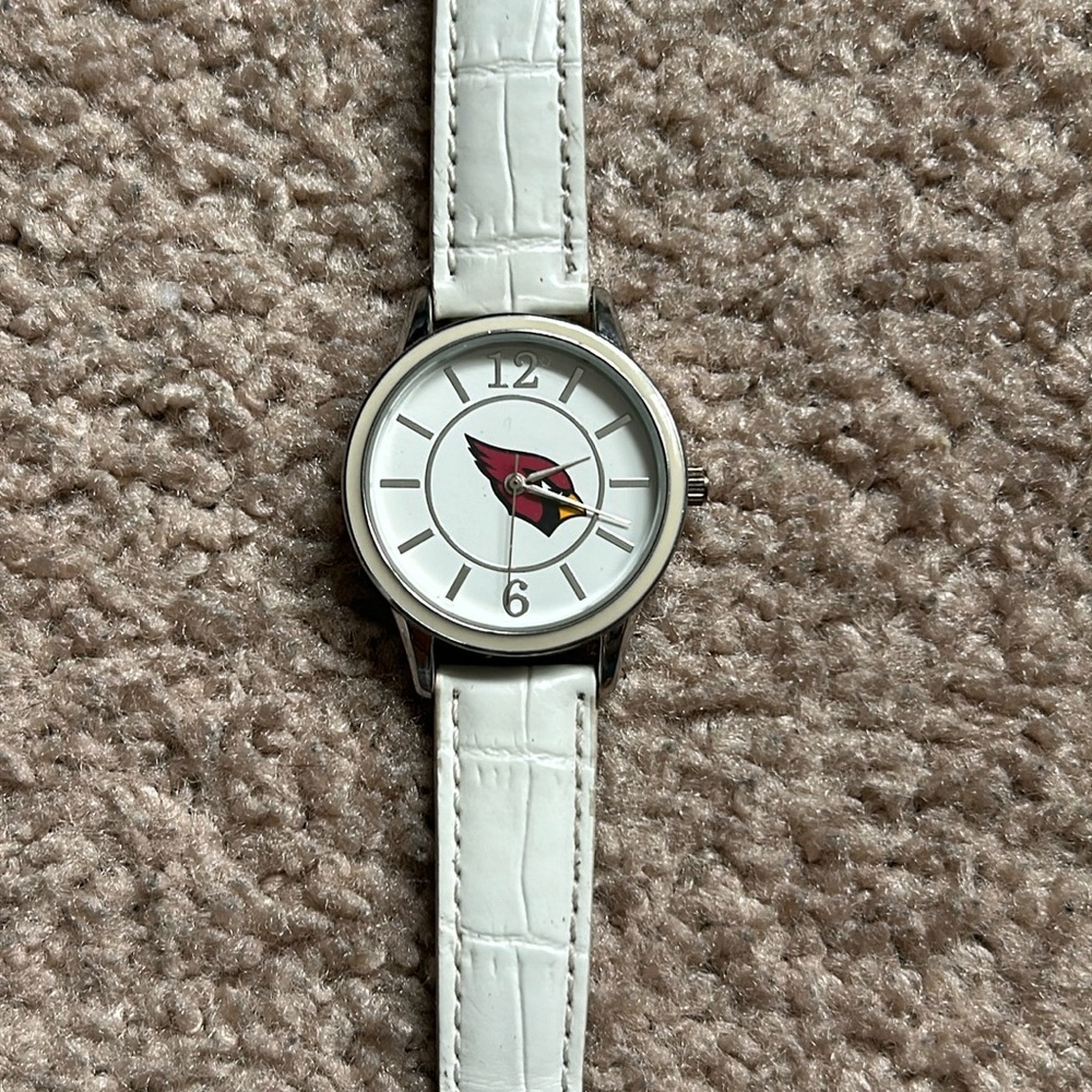 Game Time women’s Arizona Cardinals‎ white/silver/red adjustable watch